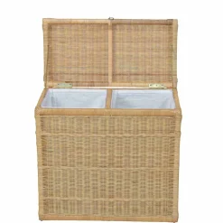 Wohnen Holztruhen*Rattan Wäschetruhe Salzburg in Beige