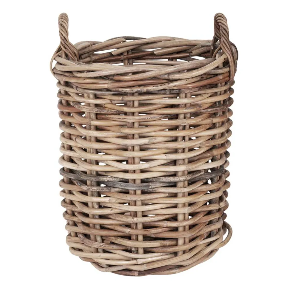 Wohnen Rattanmöbel*Rattankörbe mit Henkeln in Natur - Matreos (zweiteilig)