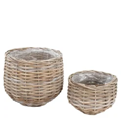 Wohnen Rattankörbe mit Innenfolien - Vimal (zweiteilig)