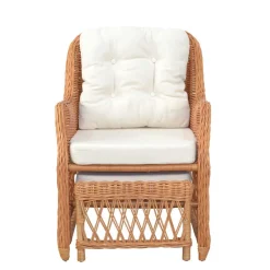 Wohnen Rattanssessel Hawaii mit ausziehbarem Fußteil
