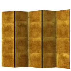 Wohnen Raumtrenner Paravent in Goldfarben bedruckt - Nikolav