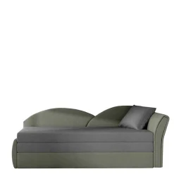 Wohnen Schlafsofas*Recamiere Bettcouch in Hellgrau und Grau - Seymour