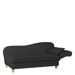 Wohnen Recamiere in Schwarz und Buche - Mikana