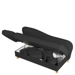 Wohnen Recamiere in Schwarz und Buche - Mikana