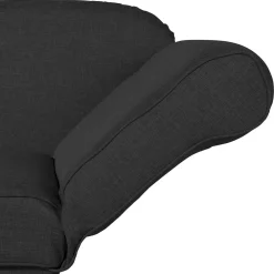 Wohnen Recamiere in Schwarz und Buche - Mikana