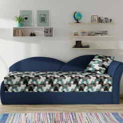 Wohnen Recamiere mit Bettfunktion mit mehrfarbigem Wabenmuster - Reading