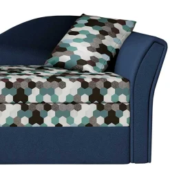 Wohnen Recamiere mit Bettfunktion mit mehrfarbigem Wabenmuster - Reading