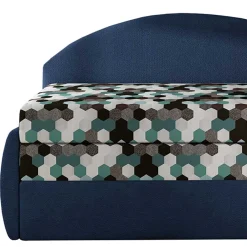 Wohnen Recamiere mit Bettfunktion mit mehrfarbigem Wabenmuster - Reading