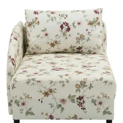 Wohnen Schlafsofas*Recamiere mit Blumen Muster auf weißem Grund - Bairika