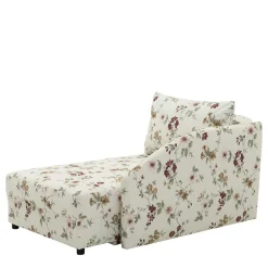 Wohnen Schlafsofas*Recamiere mit Blumen Muster auf weißem Grund - Bairika