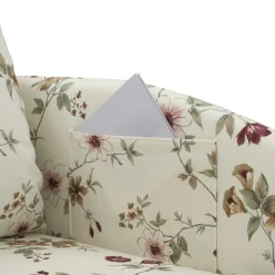 Wohnen Schlafsofas*Recamiere mit Blumen Muster auf weißem Grund - Bairika