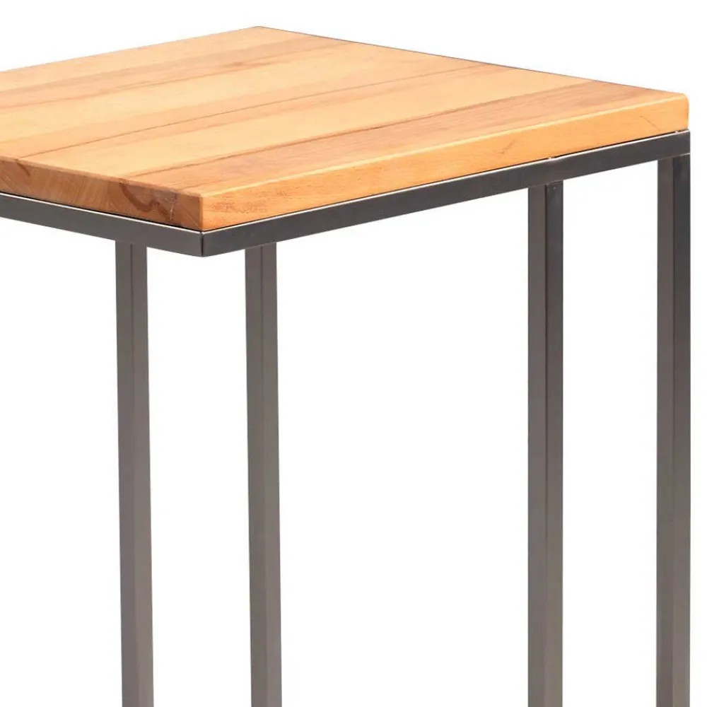 Wohnen Telefontische*Rechteckiger Beistelltisch 38x43 cm Rodiccar mit Kernbuche