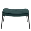 Wohnen Rechteckiger Polsterhocker aus Samt Dunkelgrün - Sanfetra