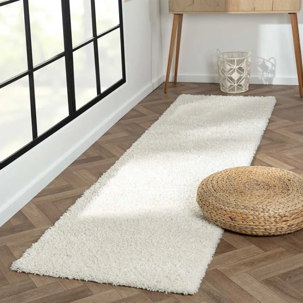 Wohnen Teppiche*Rechteckiger Teppich Brücke mit Hochflor - Pralina