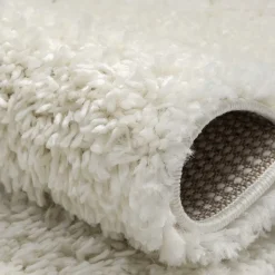 Wohnen Teppiche*Rechteckiger Teppich Brücke mit Hochflor - Pralina