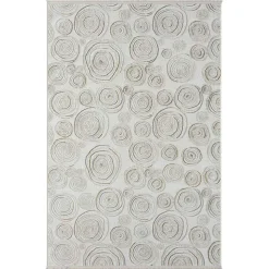 Wohnen Teppiche*Rechteckiger Teppich mit Spiral Muster - Pray