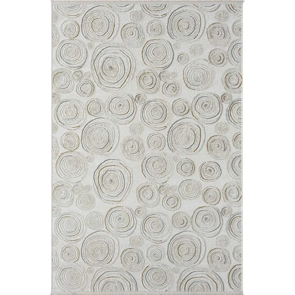 Wohnen Teppiche*Rechteckiger Teppich mit Spiral Muster - Pray