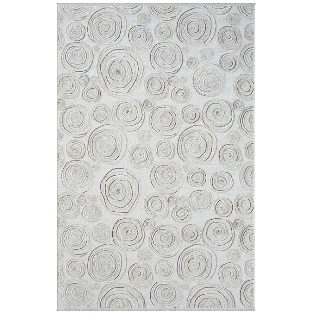 Wohnen Teppiche*Rechteckiger Teppich mit Spiral Muster - Pray