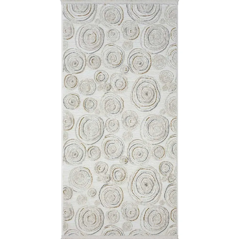 Wohnen Teppiche*Rechteckiger Teppich mit Spiral Muster - Pray