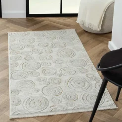 Wohnen Teppiche*Rechteckiger Teppich mit Spiral Muster - Pray