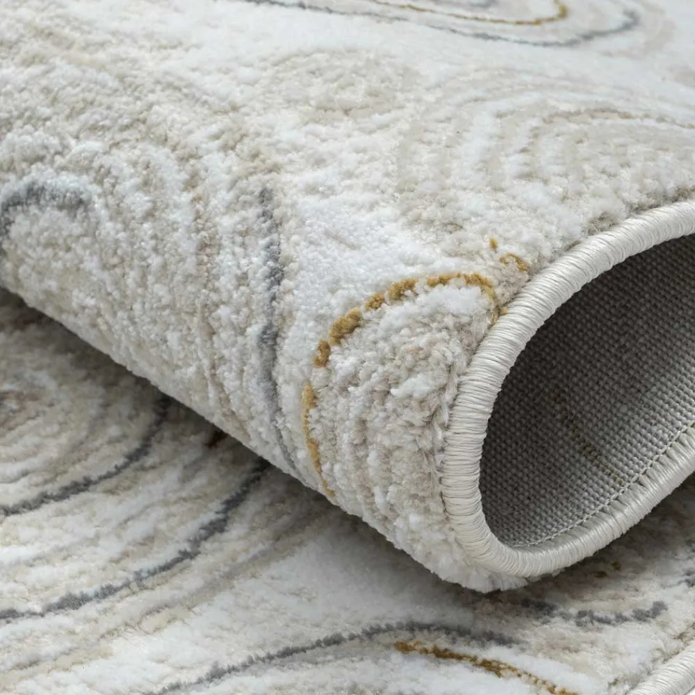 Wohnen Teppiche*Rechteckiger Teppich mit Spiral Muster - Pray