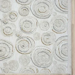 Wohnen Teppiche*Rechteckiger Teppich mit Spiral Muster - Pray