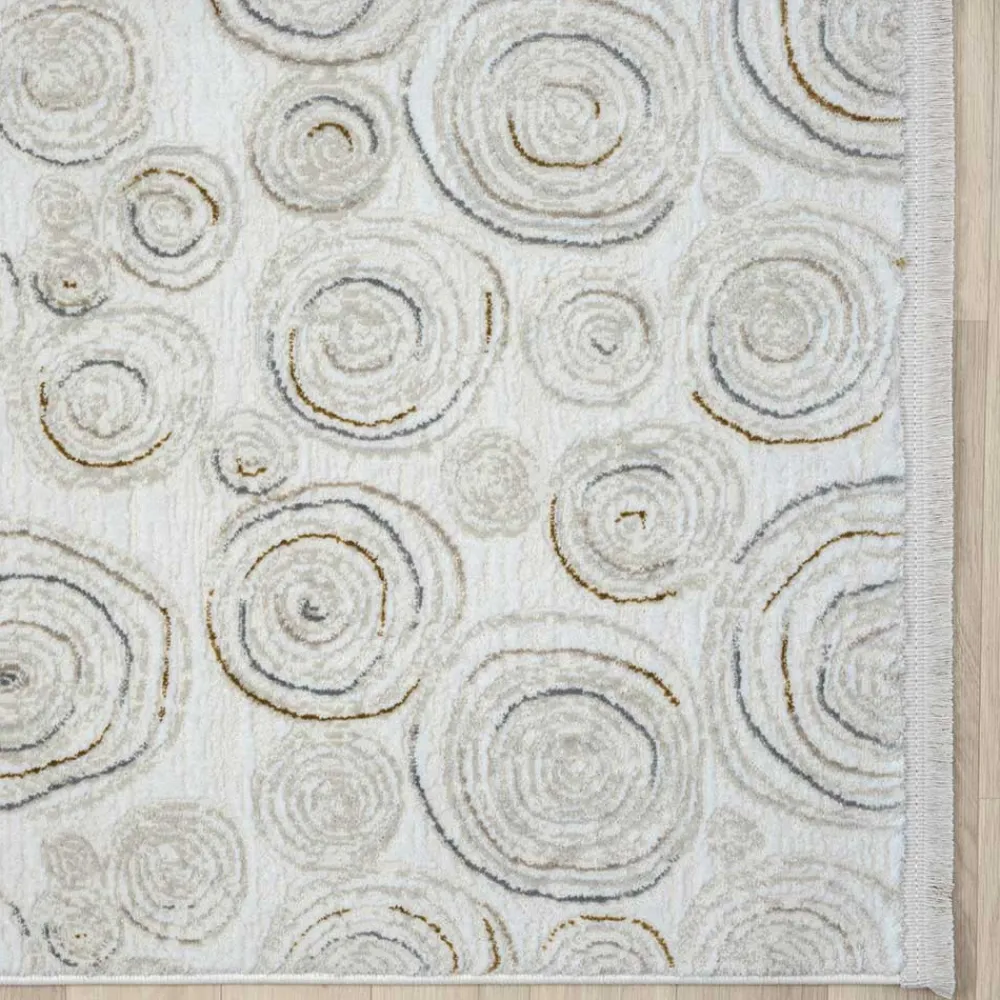 Wohnen Teppiche*Rechteckiger Teppich mit Spiral Muster - Pray