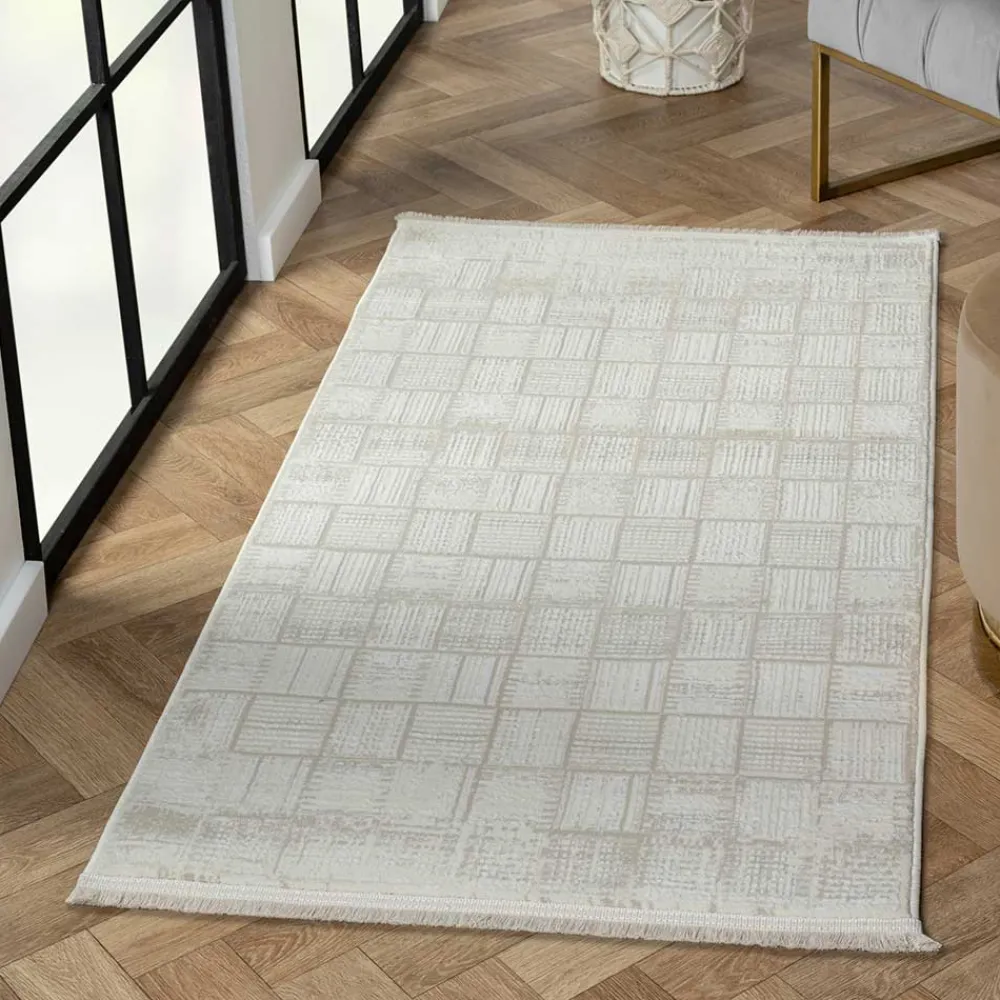 Wohnen Teppiche*Rechteckiger Teppich mit Kachelmuster - Pahat