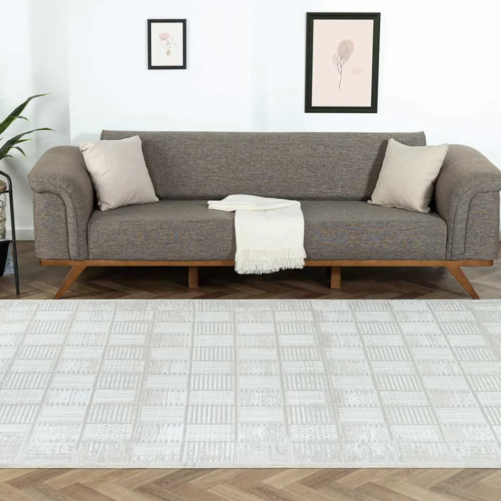 Wohnen Teppiche*Rechteckiger Teppich mit Kachelmuster - Pahat