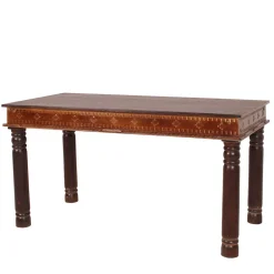 Wohnen Recyclingholz Esszimmertisch im Kolonialstil - Solapura