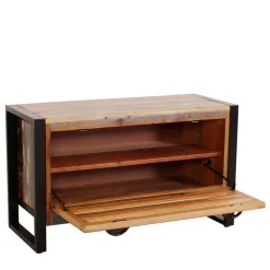 Wohnen Diele Komplett|Shabby Chic Möbel*Recyclingholz Flurmöbel im Shabby Chic - Vosbadus (fünfteilig)