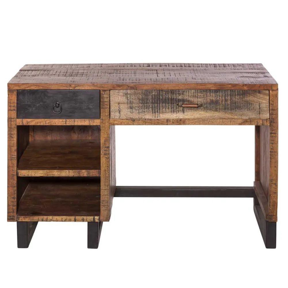 Wohnen Massivholzmöbel|Tische*Recyclingholz Schreibtisch 120x50 cm - Bahiro