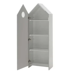 Wohnen Weiße Möbel|Kinderkleiderschränke*Regal & Schrank in Weiß & Grau - Indefiva (zweiteilig)