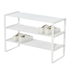 Wohnen Schuhschränke*Regal für Schuhe aus weißem Stahl - Torosma