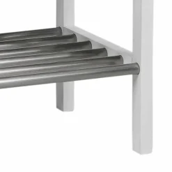 Wohnen Esszimmerregale|Regale*Regal für Schuhe in Weiß & Edelstahl - Gorfu