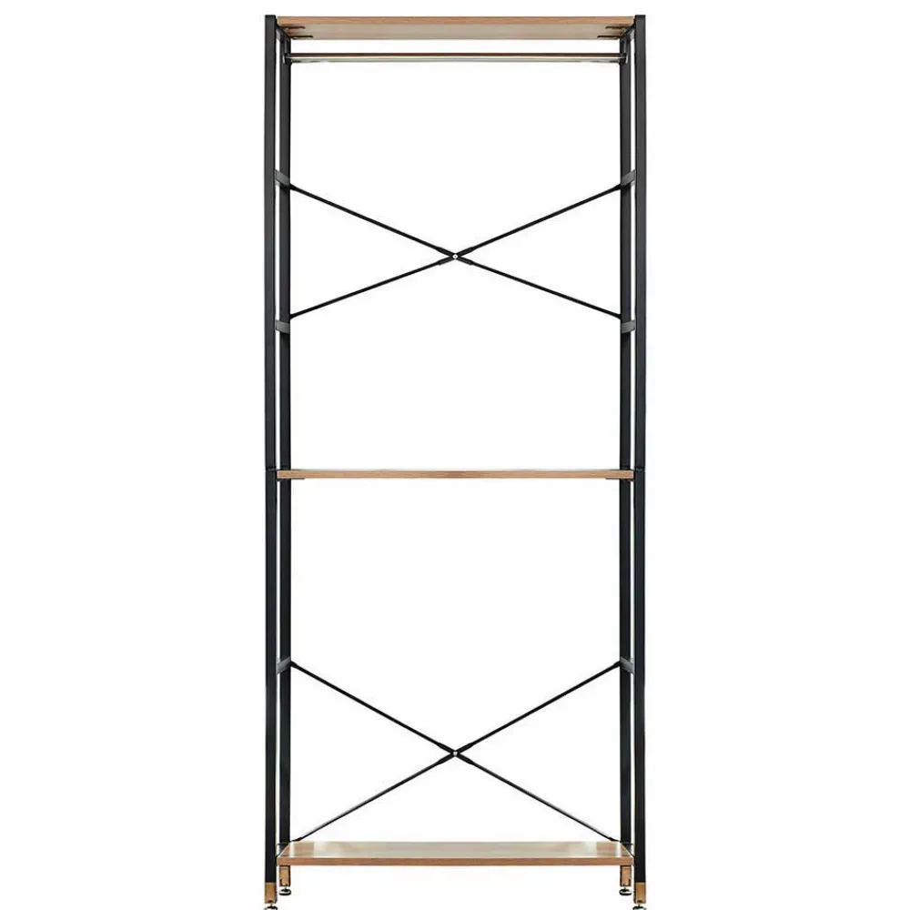 Wohnen Regal Garderobe mit 2 Stangen & 4 Schubladen - Amigo