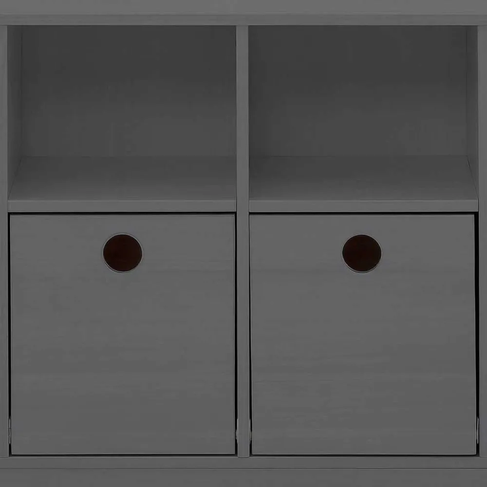 Kinder Wohnen Regal mit 4 Fächern und 4 Boxen - Buleta