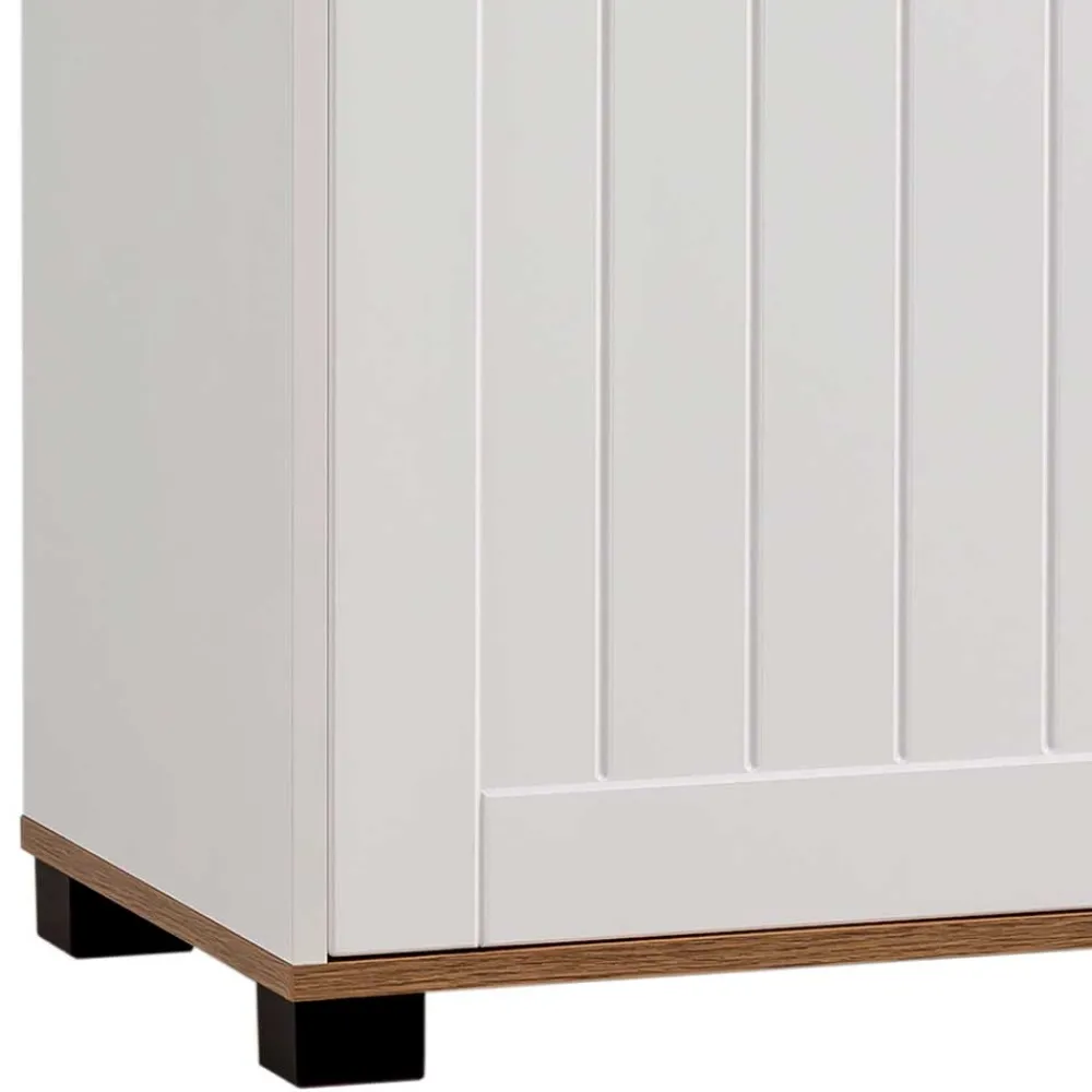 Wohnen Büroregale*Regal mit drei Fächern und Tür - Salcina