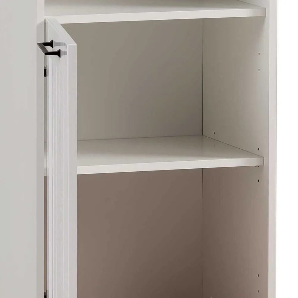 Wohnen Büroregale*Regal mit drei Fächern und Tür - Salcina