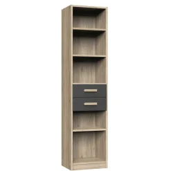 Wohnen Regal mit fünf Fächern & zwei Schubladen - Jilamenda