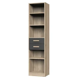 Wohnen Regal mit fünf Fächern & zwei Schubladen - Jilamenda