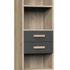 Wohnen Regal mit fünf Fächern & zwei Schubladen - Jilamenda