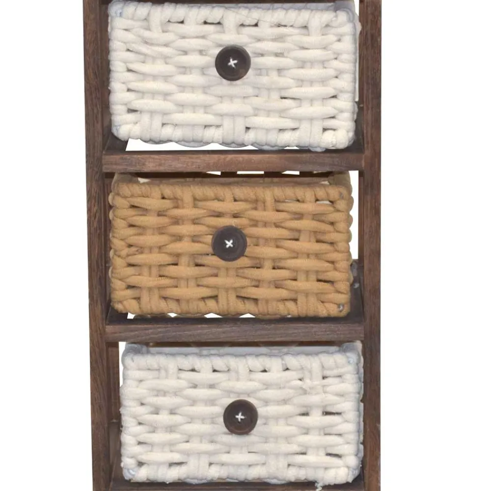 Wohnen Regal mit Körben aus Kordel Geflecht - Owiconta