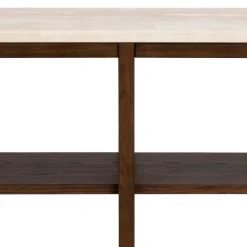 Wohnen Esszimmerregale|Paravents*Regal mit Travertin Deckplatte in Beige - Thani