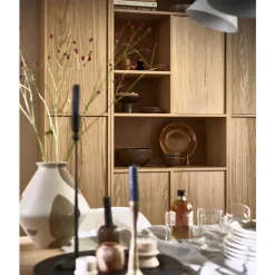 Wohnen Regal mit vier Fächern und drei Türen - Ewana