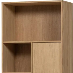 Wohnen Regal mit vier Fächern und drei Türen - Ewana