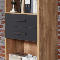 Wohnen Regal mit zwei Schubladen & fünf Fächern - Uletria