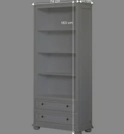 Wohnen Regal mit zwei Schubladen und fünf Fächern - Vicina