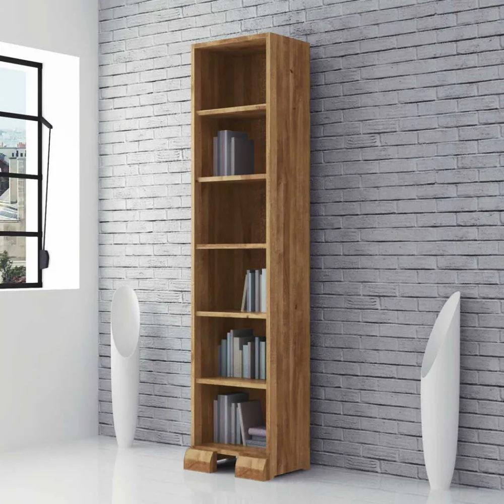 Wohnen Regal Vaskov aus Wildeiche Massivholz