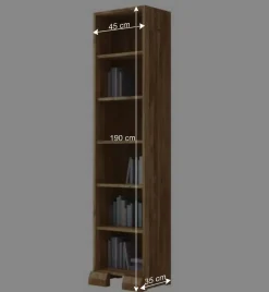 Wohnen Regal Vaskov aus Wildeiche Massivholz